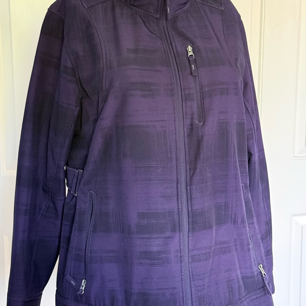 Free Country Purple Utility Jacket with Zip Pockets
